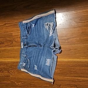 sexy distressed shorts frayed style size 12 super awesome